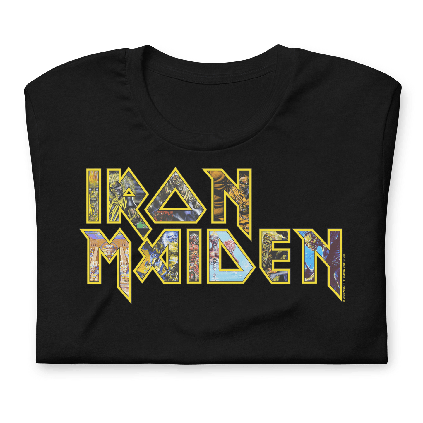 Iron Maiden - Logo Eddie Jumbo Print T-Shirt