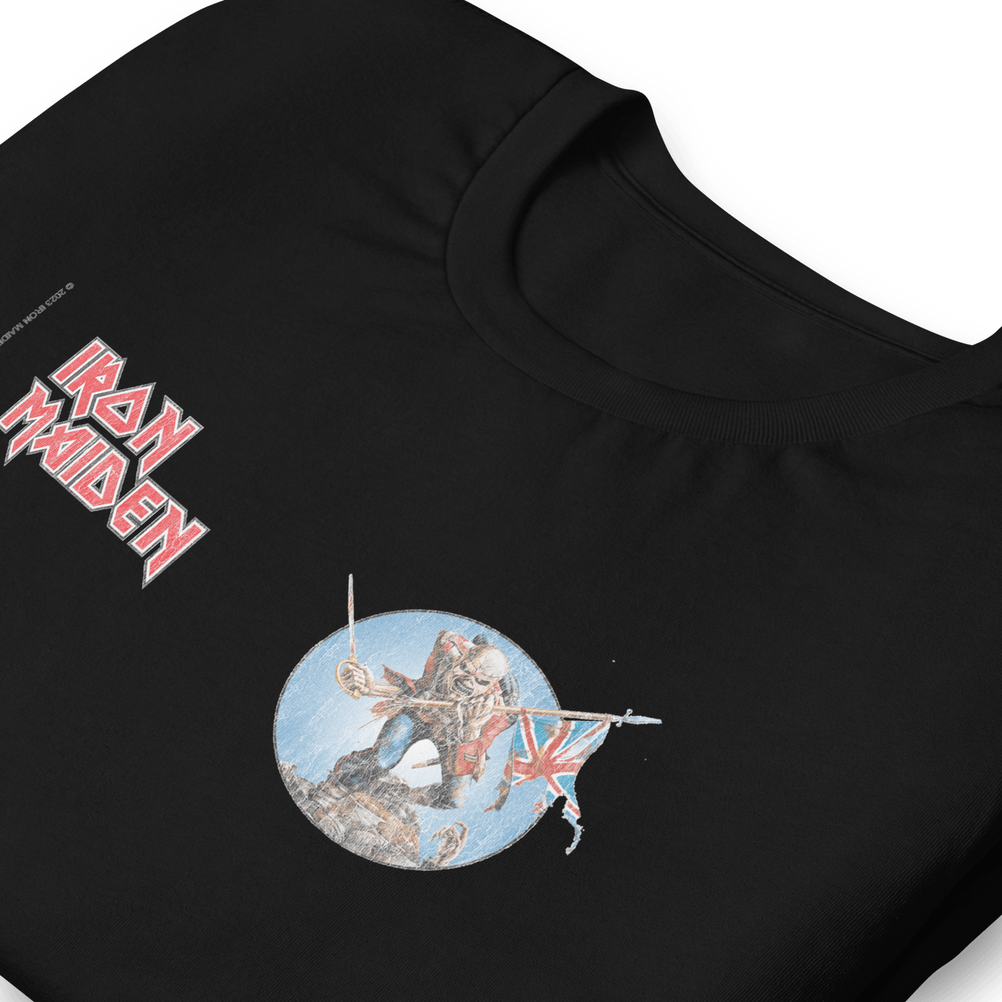 Iron Maiden - Logo Flag T-Shirt