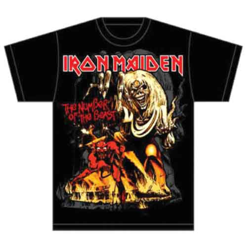 Iron Maiden Number Of The Beast Graphic [T-Shirt] - Rock Band Apparel