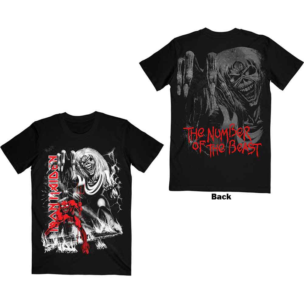 Iron Maiden Number Of The Beast Jumbo [T-Shirt] Black