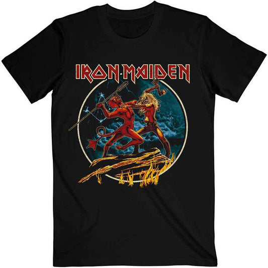 Iron Maiden Number Of The Beast Run To The Hills Circular [T-Shirt] - Rock Band Apparel