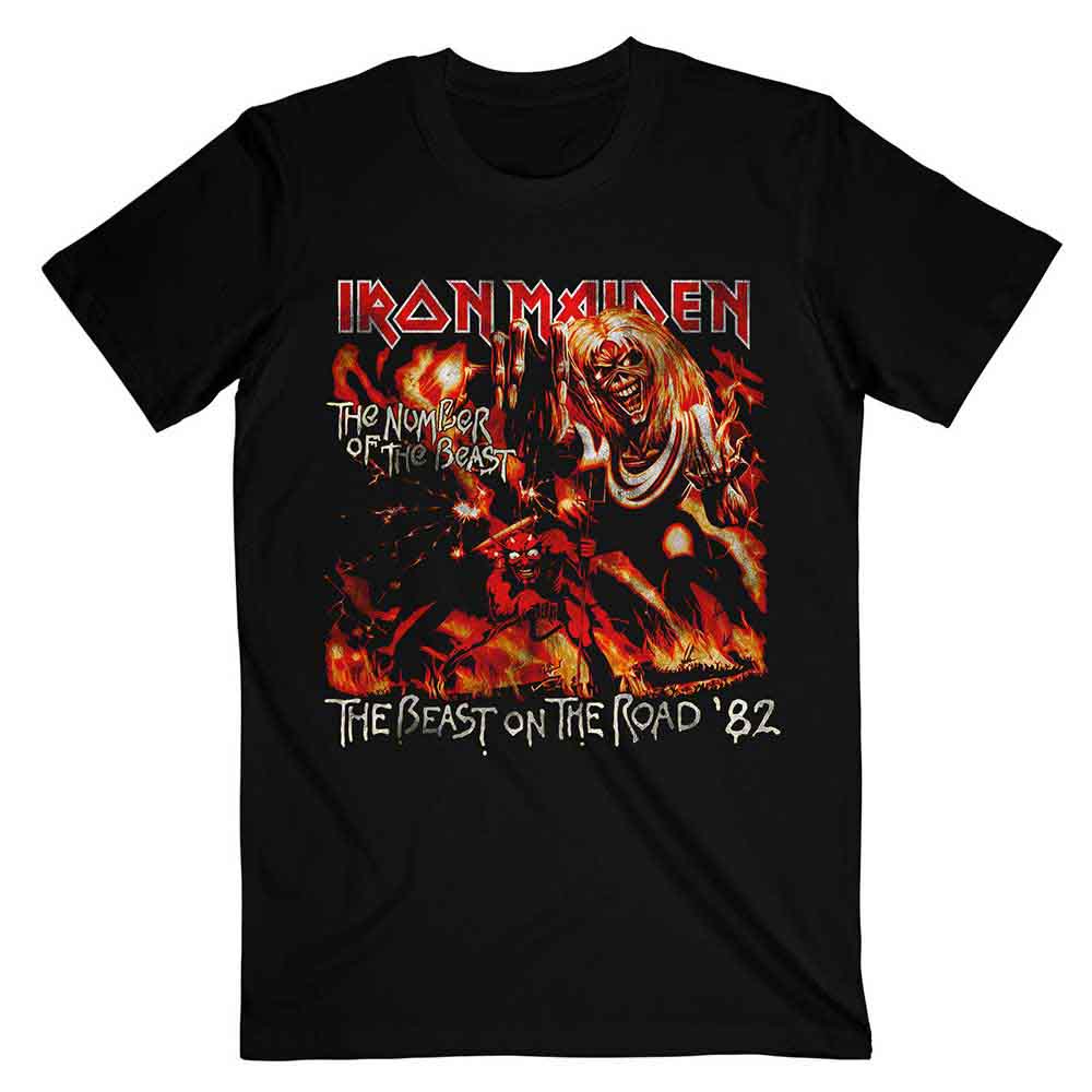 Iron Maiden Number Of The Beast The Beast On The Road Vintage [T-Shirt] - Rock Band Apparel