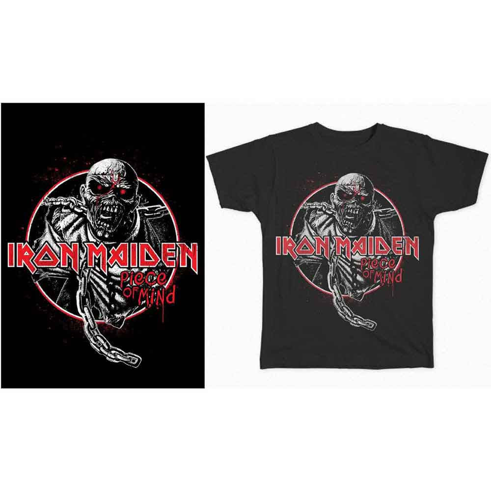 Iron Maiden Piece of Mind Circle [T-Shirt] - Rock Band Apparel