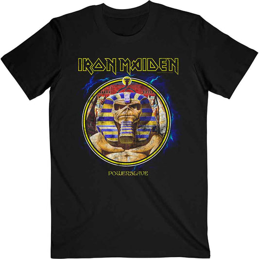 Iron Maiden Powerslave Mummy Circle [T-Shirt] - Rock Band Apparel
