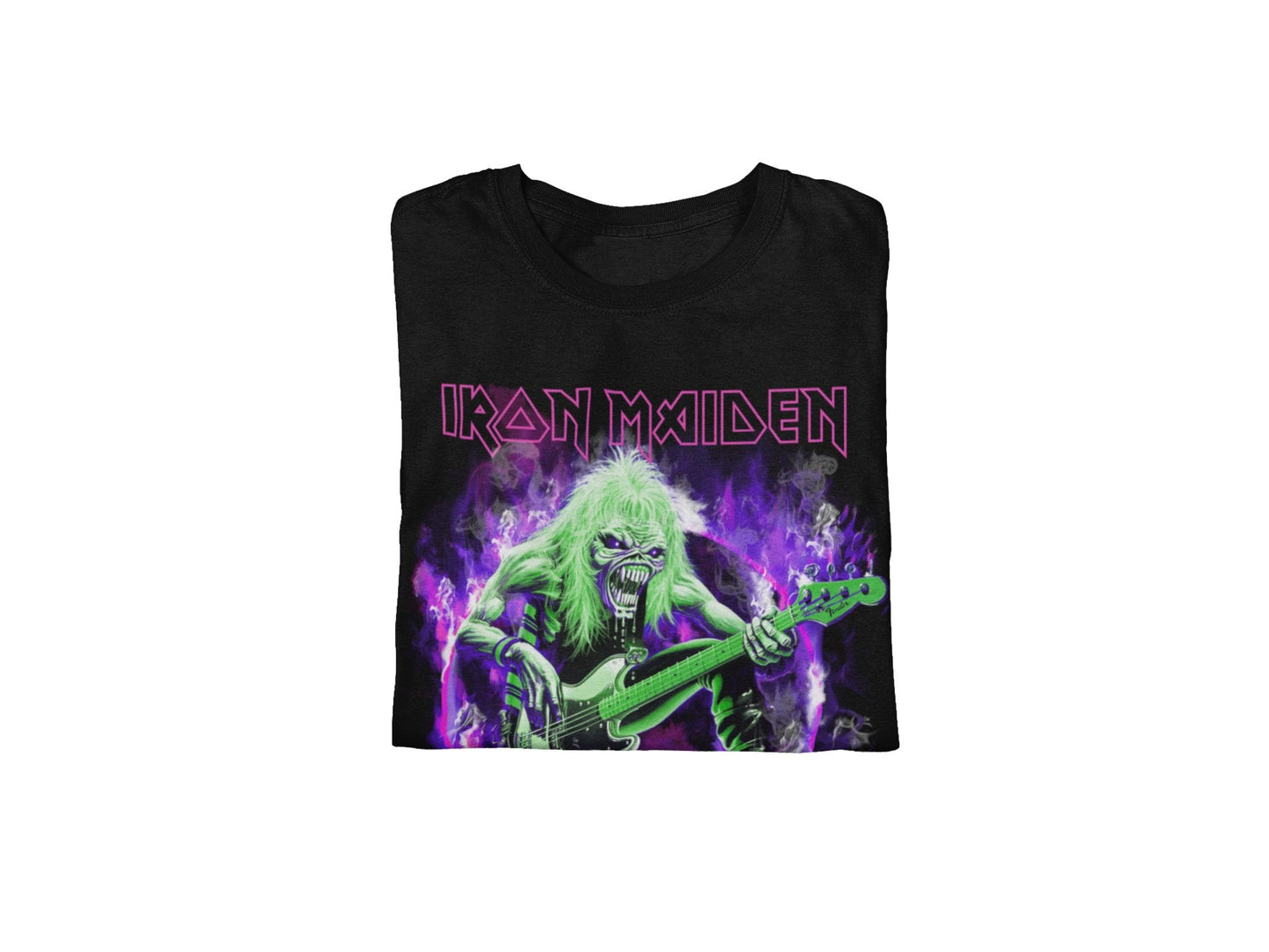 Iron Maiden - Purple Guitar T-Shirt