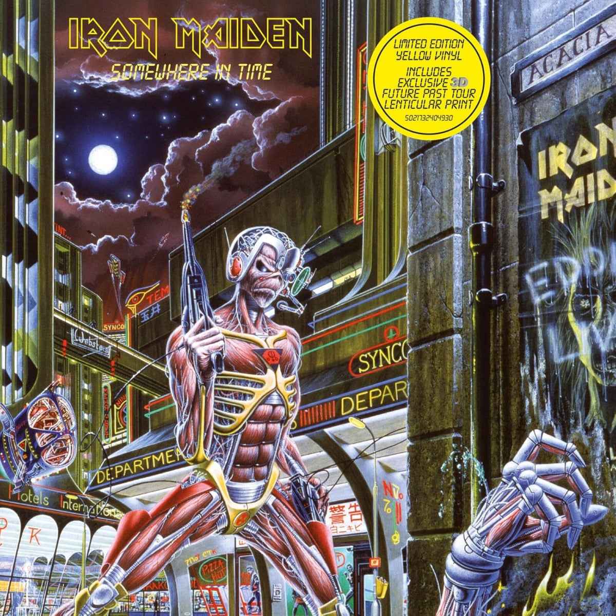 Somewhere in Time (Limited Edition, 180 Gram Yellow Colored Vinyl, Future Past Tour Lenticular Print) [Import] [Vinyl]