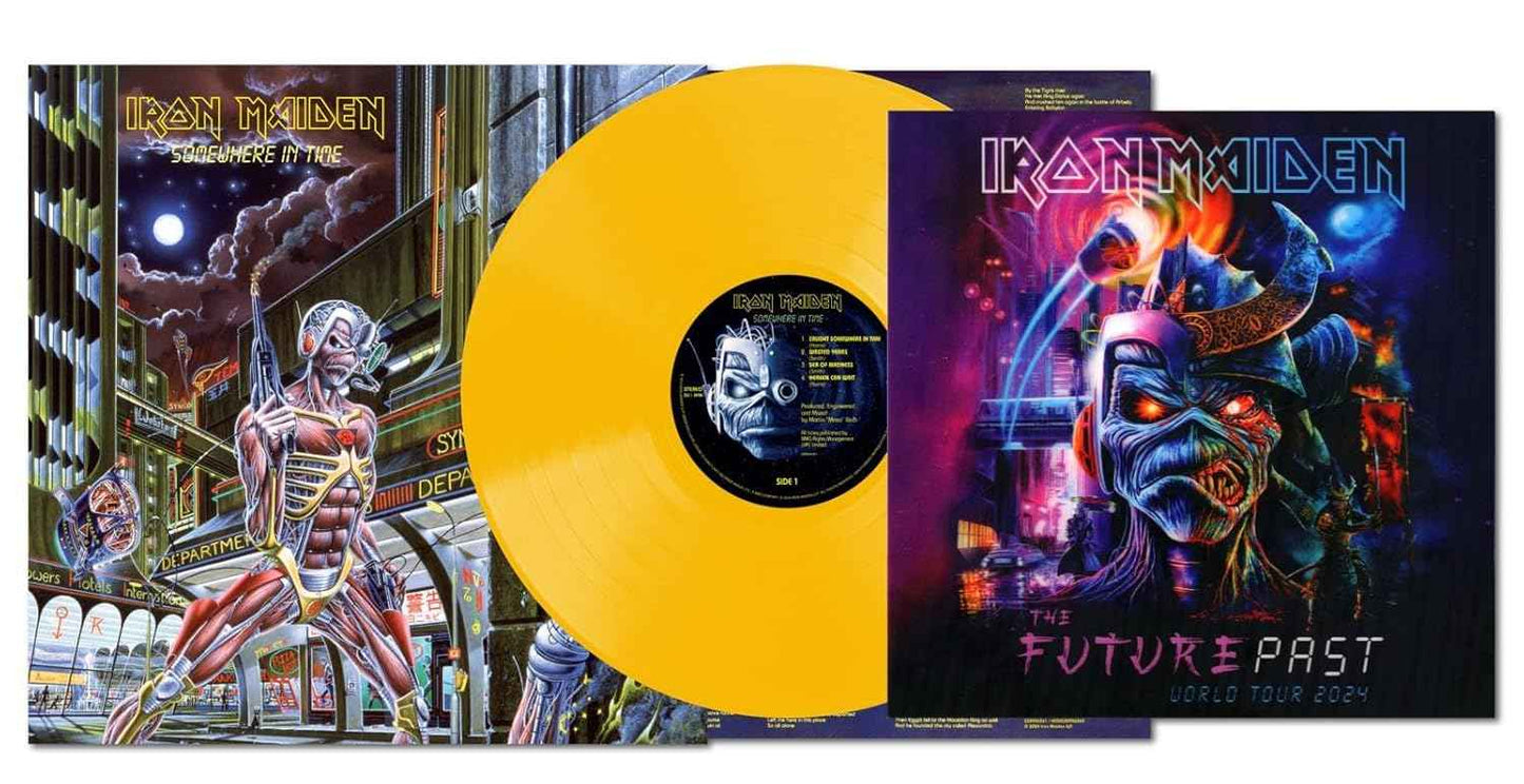 Somewhere in Time (Limited Edition, 180 Gram Yellow Colored Vinyl, Future Past Tour Lenticular Print) [Import] [Vinyl]