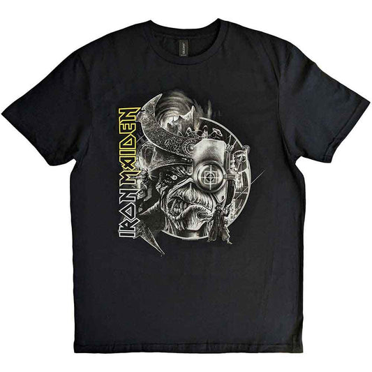 Iron Maiden The Future Past Tour '23 Greyscale [T-Shirt] - Rock Band Apparel