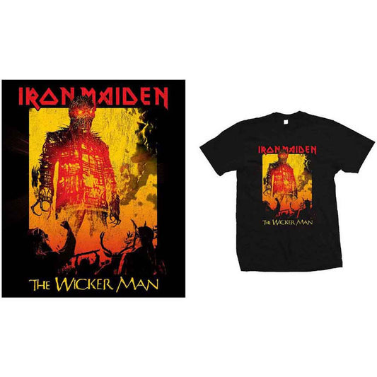 Iron Maiden The Wicker Man Fire [T-Shirt] - Rock Band Apparel