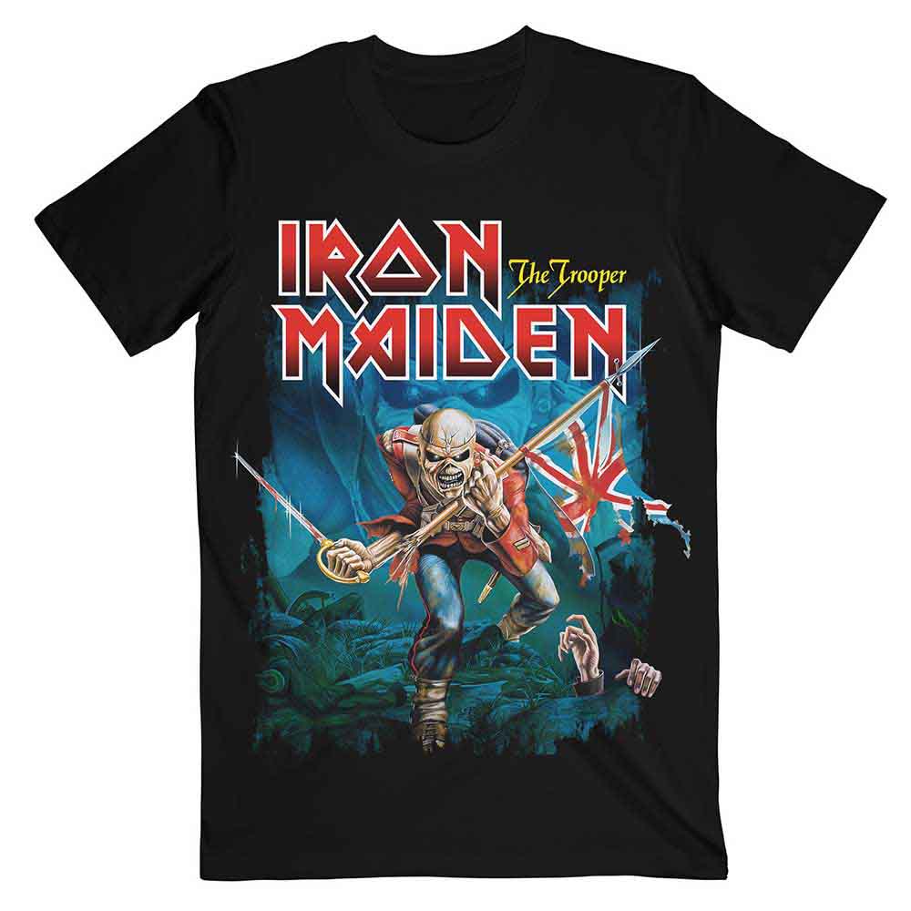 Iron Maiden Trooper Eddie Large Eyes [T-Shirt] - Rock Band Apparel
