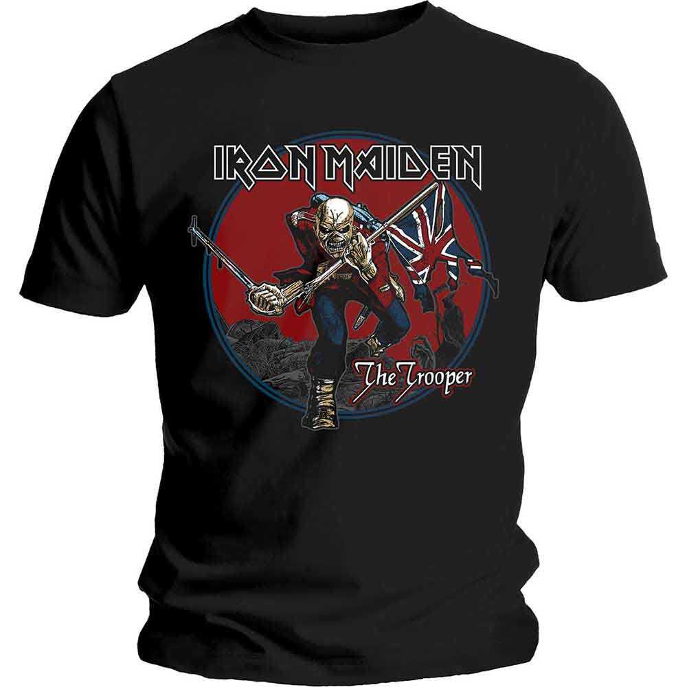 Iron Maiden Trooper Red Sky [T-Shirt] - Rock Band Apparel