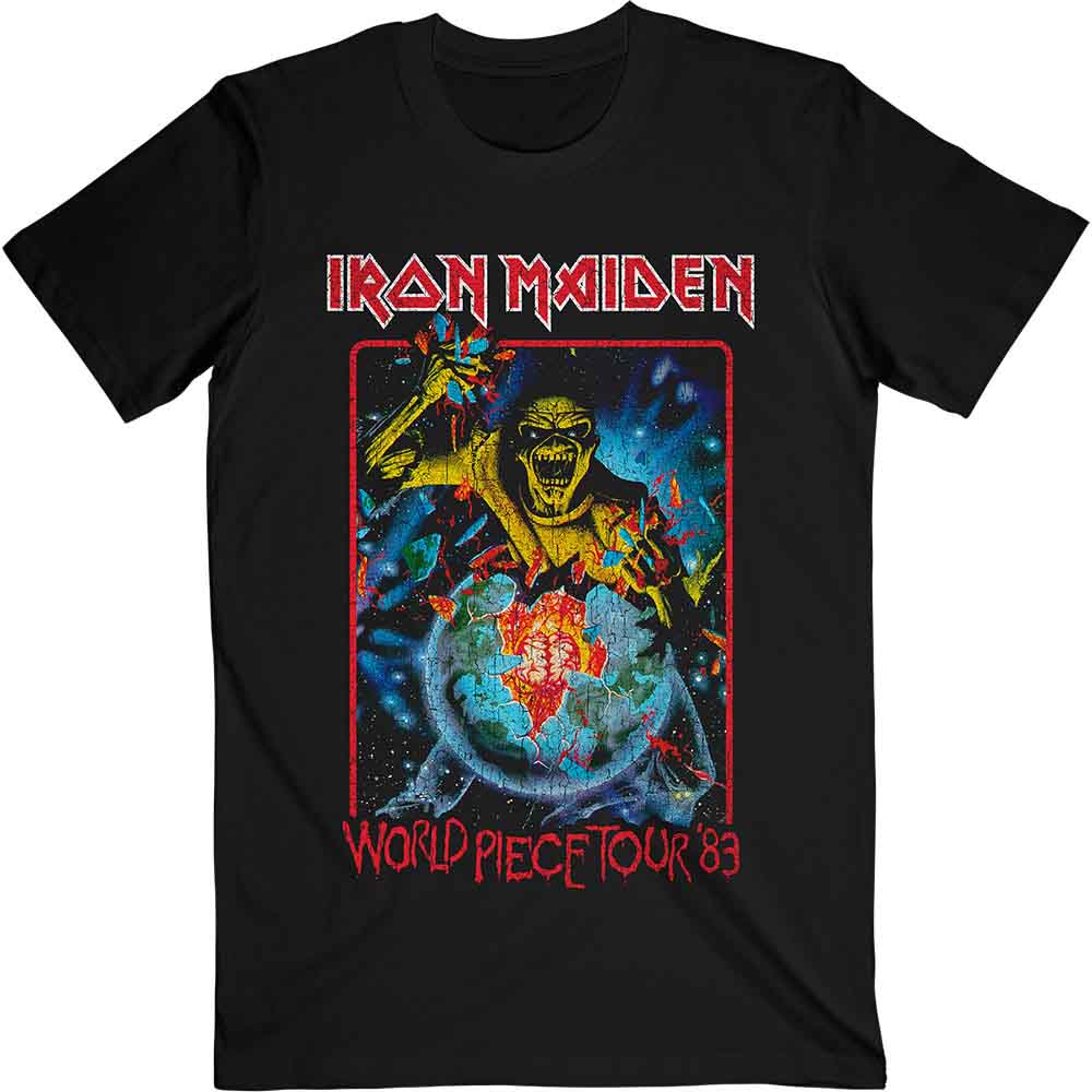 Iron Maiden World Piece Tour '84 V.1. [T-Shirt] - Rock Band Apparel