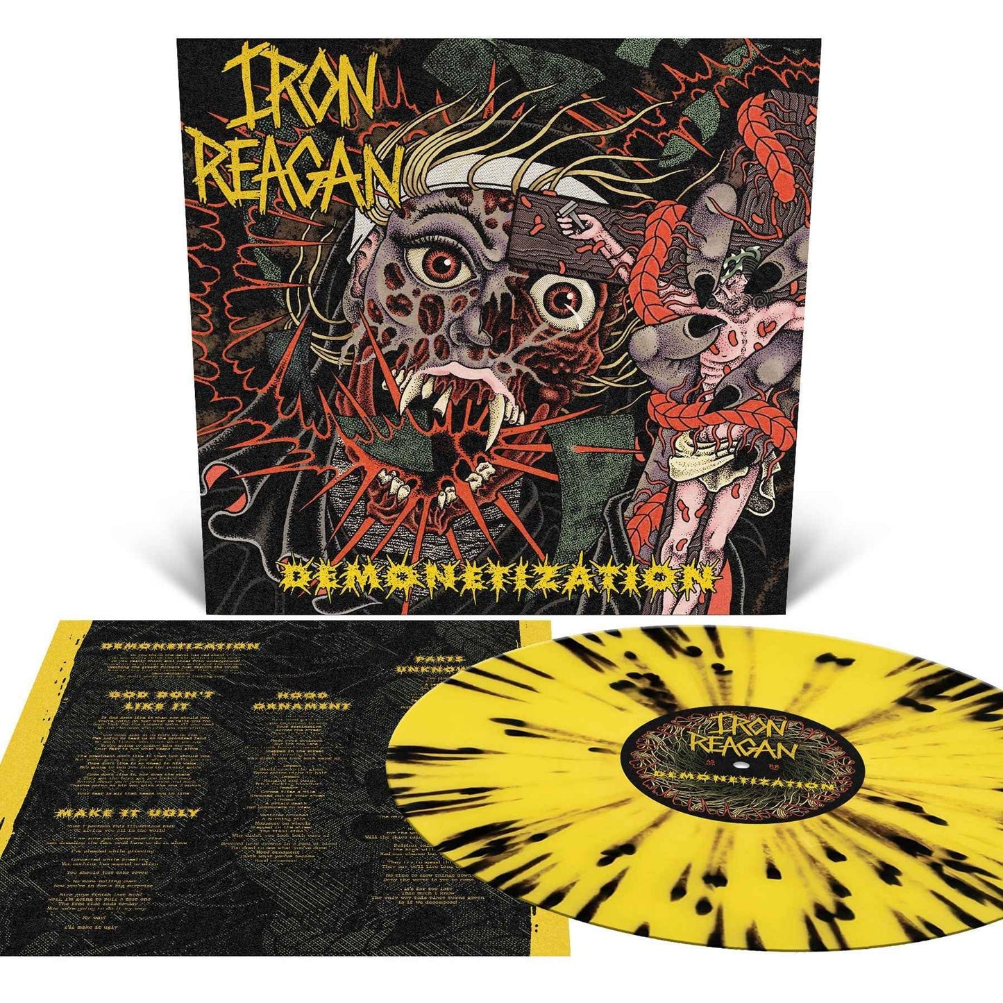 PRE-ORDER Iron Reagan - Demonetization (Indie Exclusive) [Canary Yellow With Splatter] [Vinyl]