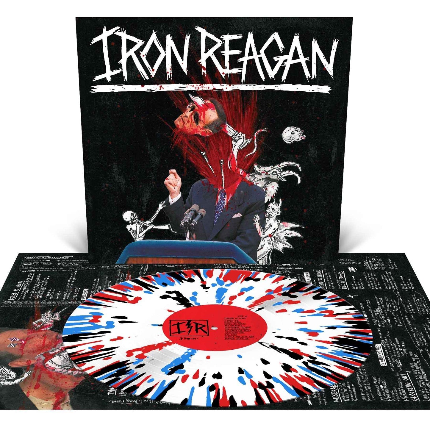 PRE-ORDER Iron Reagan - The Tyranny Of Will [White With Splatter] [Vinyl]