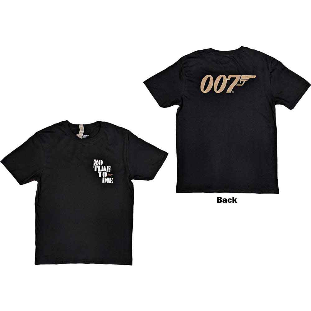 James Bond 007 No Time To Die & Logo [T-Shirt] - Rock Band Apparel