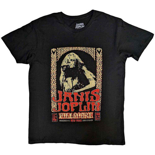 Janis Joplin Vintage Poster [T-Shirt] - Rock Band Apparel