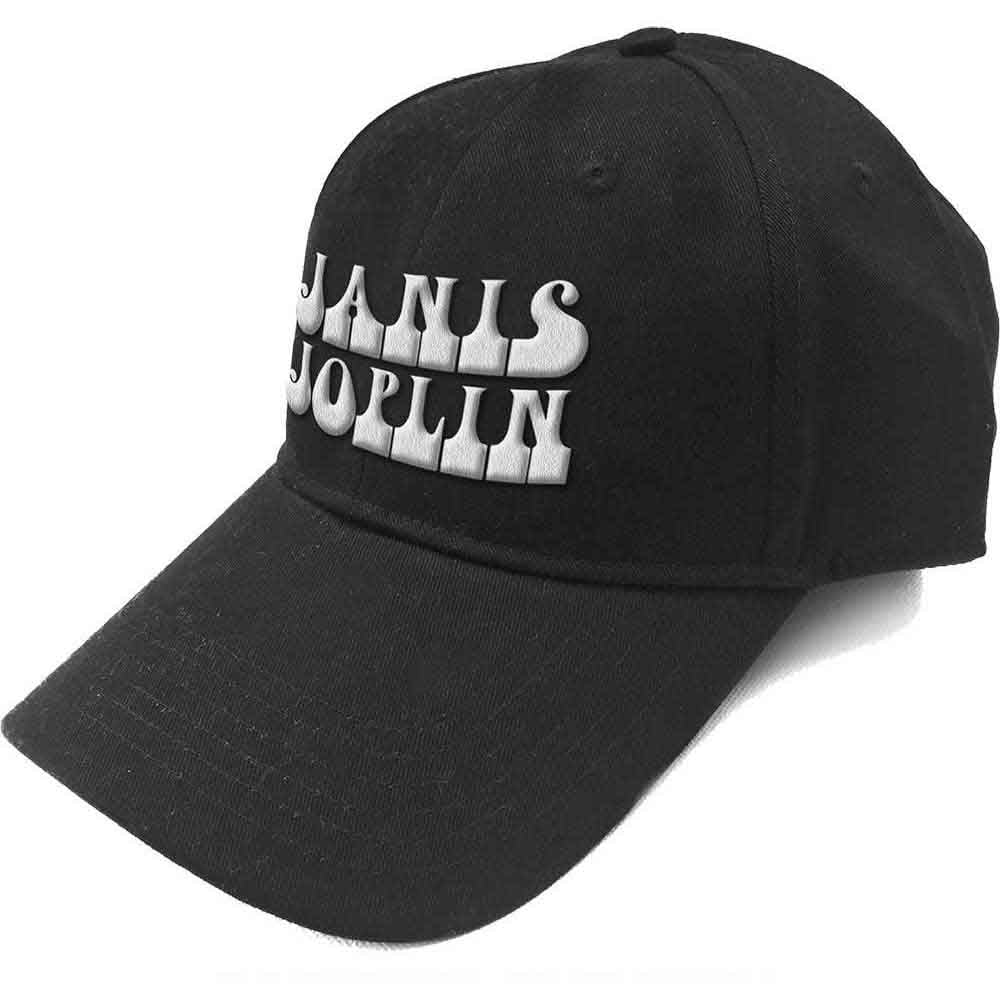 Janis Joplin White Logo [Hat] - Rock Band Apparel