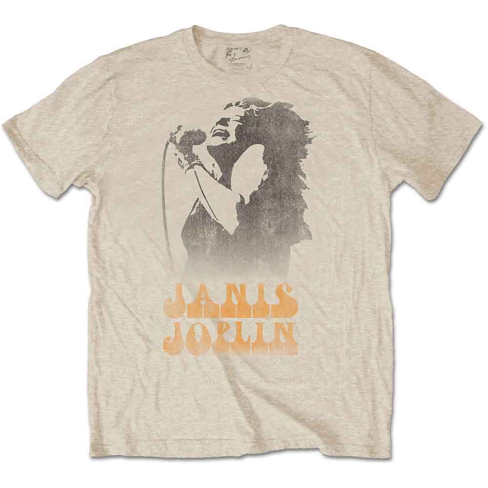 Janis Joplin Working The Mic [T-Shirt] - Rock Band Apparel