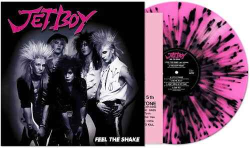 Jetboy - Feel The Shake - Pink/ black Splatter [Vinyl]