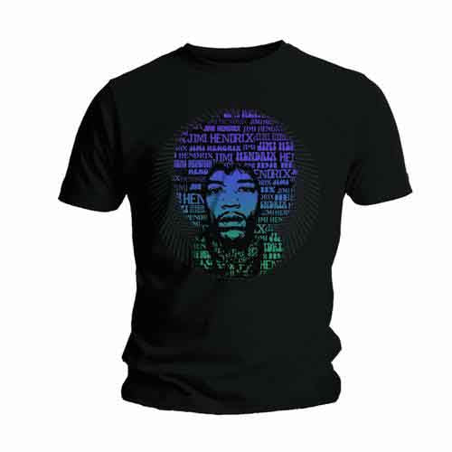 Jimi Hendrix Afro Speech [T-Shirt] - Rock Band Apparel