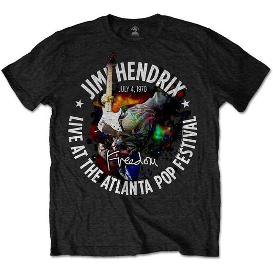 Jimi Hendrix Atlanta Pop Festival 1970 [T-Shirt] Black