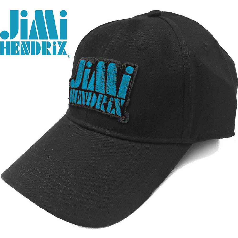 Jimi Hendrix Blue Stencil Logo [Hat] - Rock Band Apparel