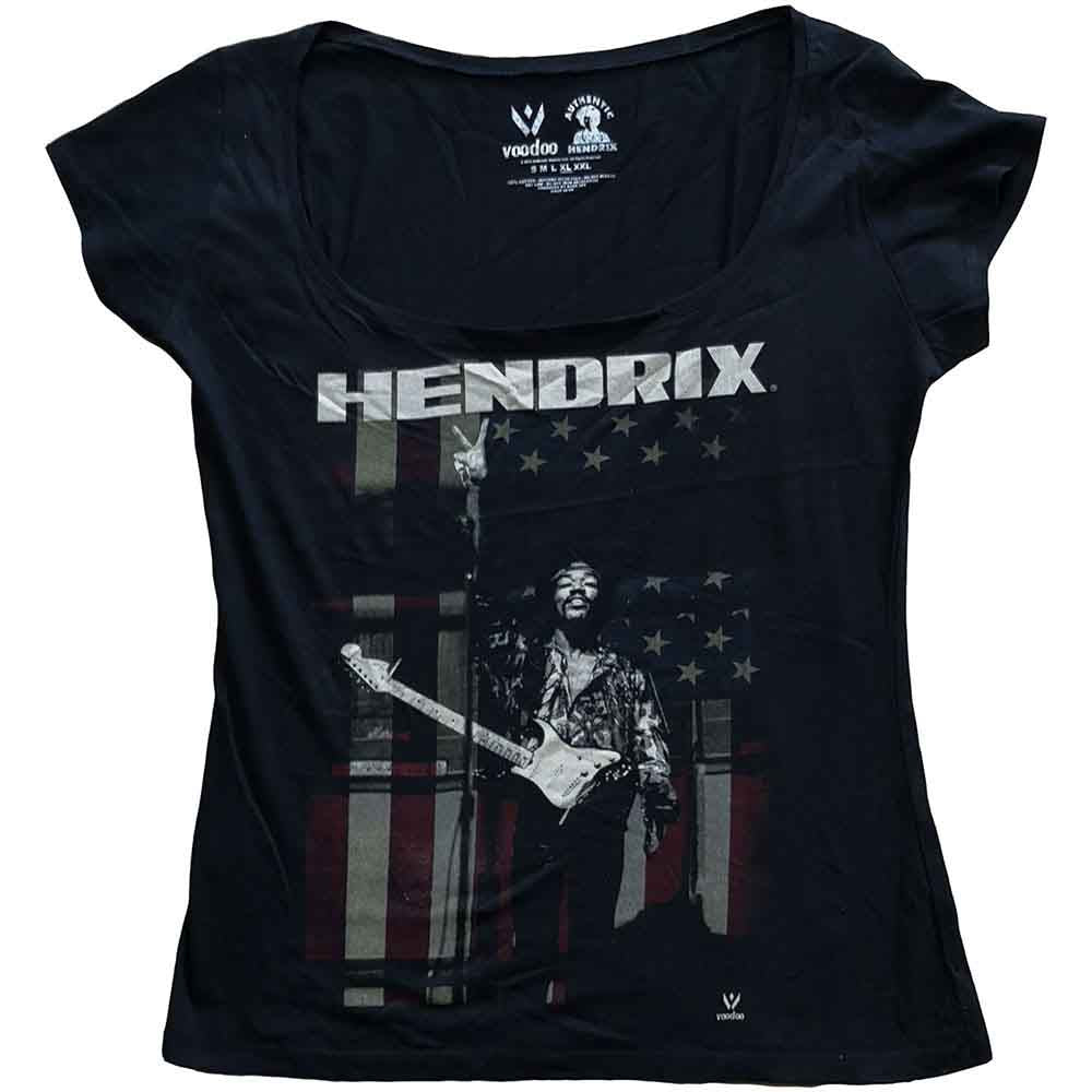 Jimi Hendrix Peace Flag [T-Shirt] - Rock Band Apparel