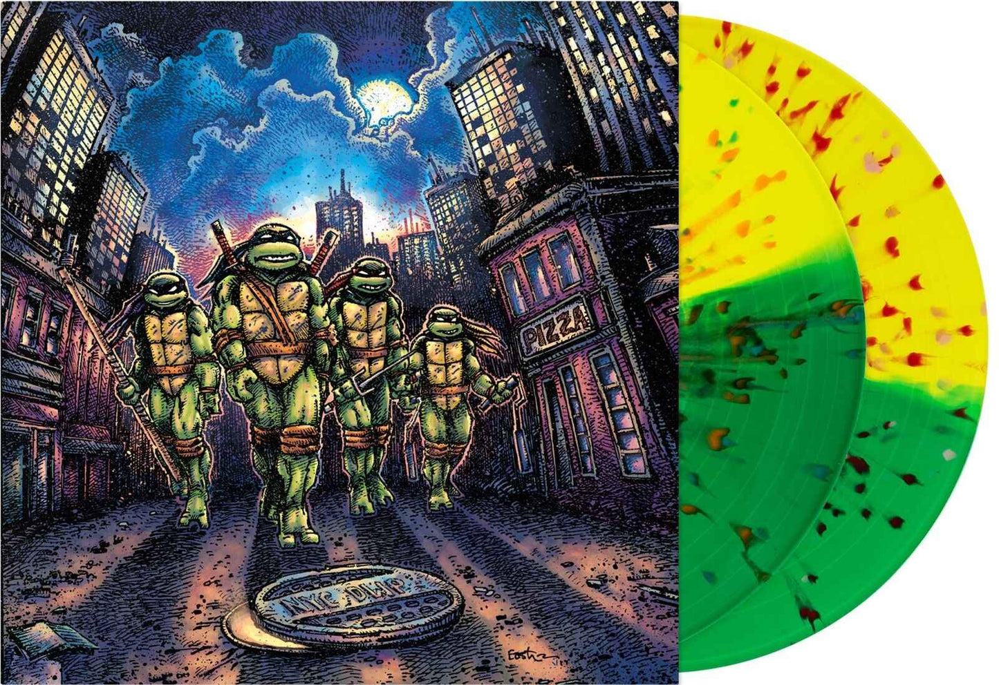 John Du Prez - Teenage Mutant Ninja Turtles (Original Soundtrack) (Turtle Mask Splatter Colored Vinyl) (2 Lp's) [Vinyl]