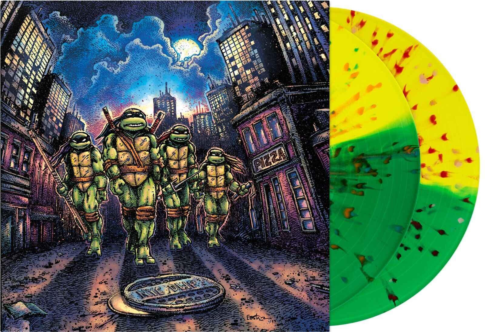 John Du Prez - Teenage Mutant Ninja Turtles (Original Soundtrack) (Turtle Mask Splatter Colored Vinyl) (2 Lp's) [Vinyl]