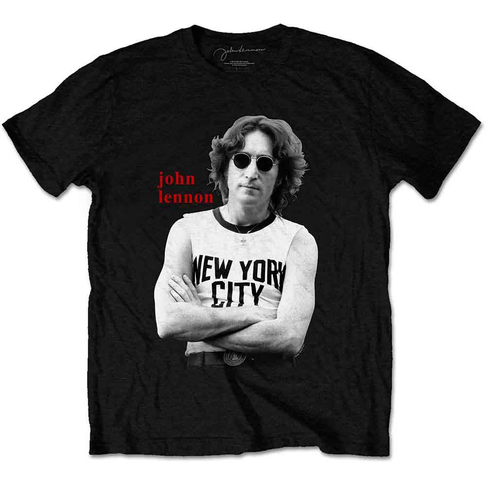 John Lennon New York City B&W [T-Shirt] Black