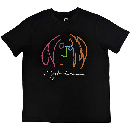 John Lennon Self Portrait Full Colour [T-Shirt] Black
