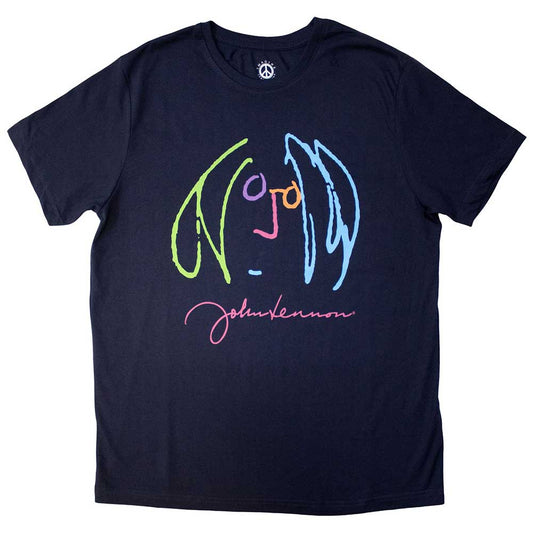 John Lennon Self Portrait Full Colour [T-Shirt] Blue