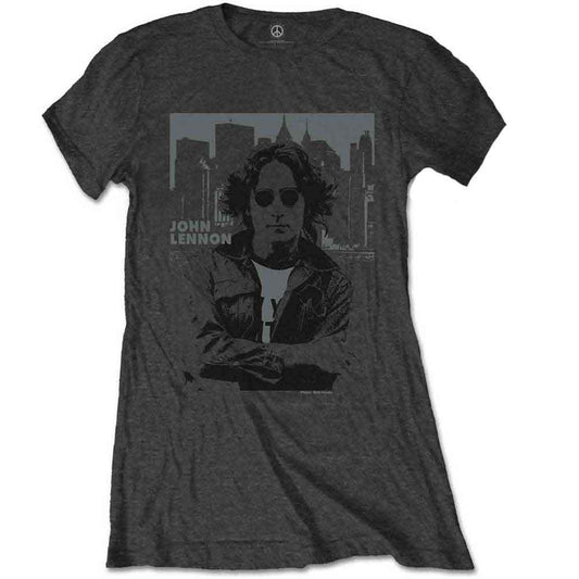 John Lennon Skyline [T-Shirt] - Rock Band Apparel
