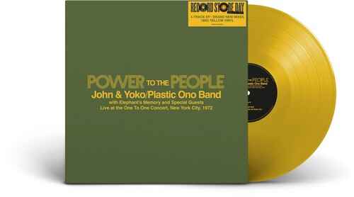 Power To The People: Live at the One To One Concert, New York City 1972 (RSD Exclusive, Extended Play, 180 Gram Vinyl, Colored Vinyl, Yellow) [Vinyl]