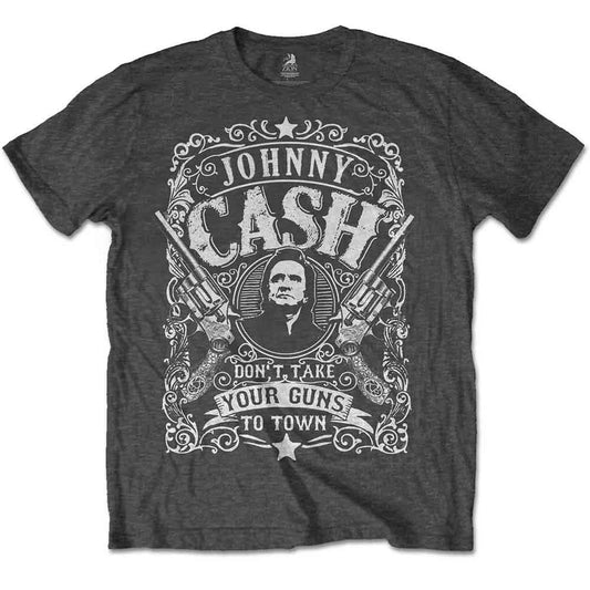 Johnny Cash Don't take your guns to town [T-Shirt] - Rock Band Apparel