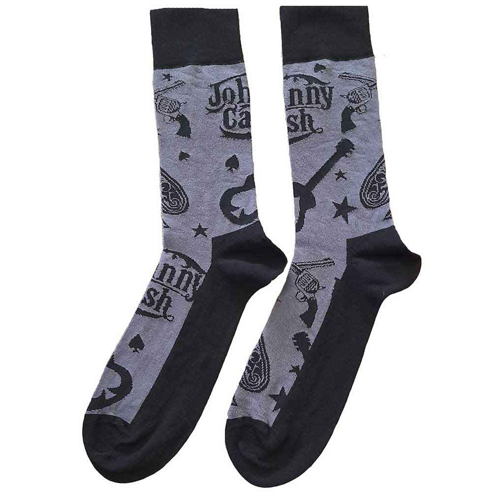 Johnny Cash Guitars 'n Guns [Socks] - Rock Band Apparel