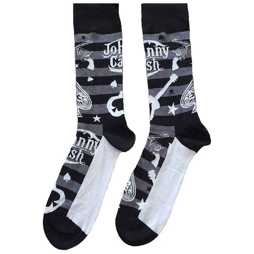 Johnny Cash Guitars 'n Guns [Socks] - Rock Band Apparel