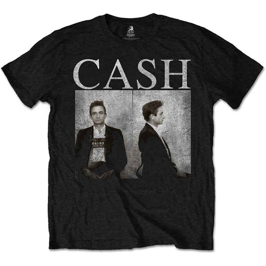 Johnny Cash Mug Shot [T-Shirt] Black