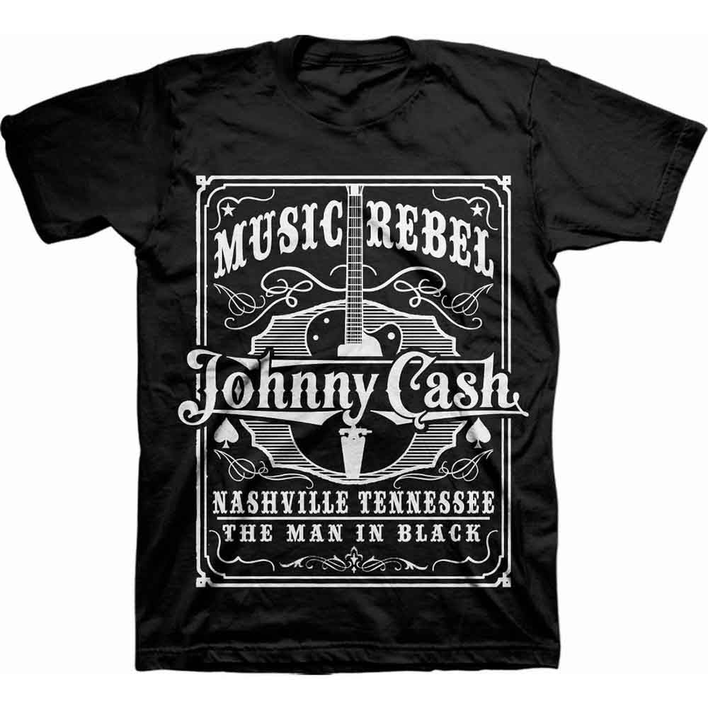 Johnny Cash Music Rebel [T-Shirt] - Rock Band Apparel
