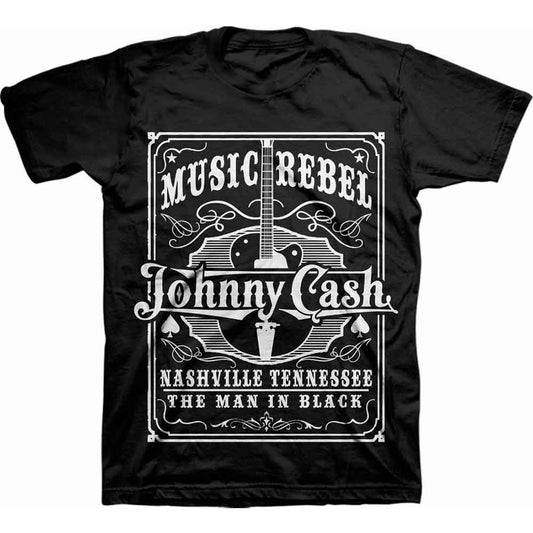 Johnny Cash Music Rebel [T-Shirt] - Rock Band Apparel