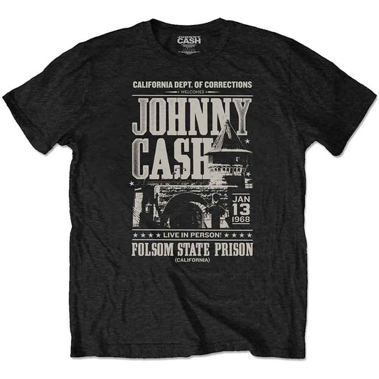 Johnny Cash Prison Poster [T-Shirt] - Rock Band Apparel