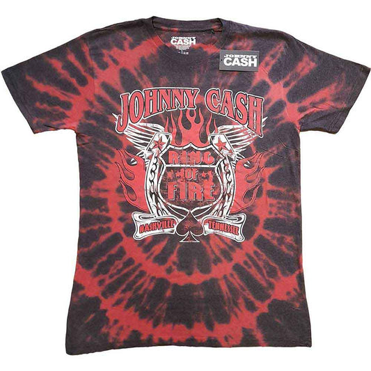 Johnny Cash Ring of Fire [T-Shirt] Red