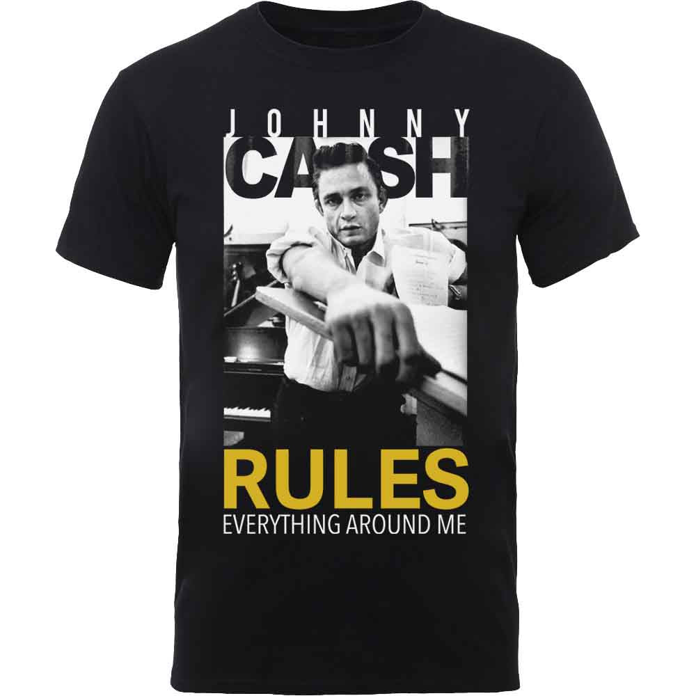Johnny Cash Rules Everything [T-Shirt] - Rock Band Apparel