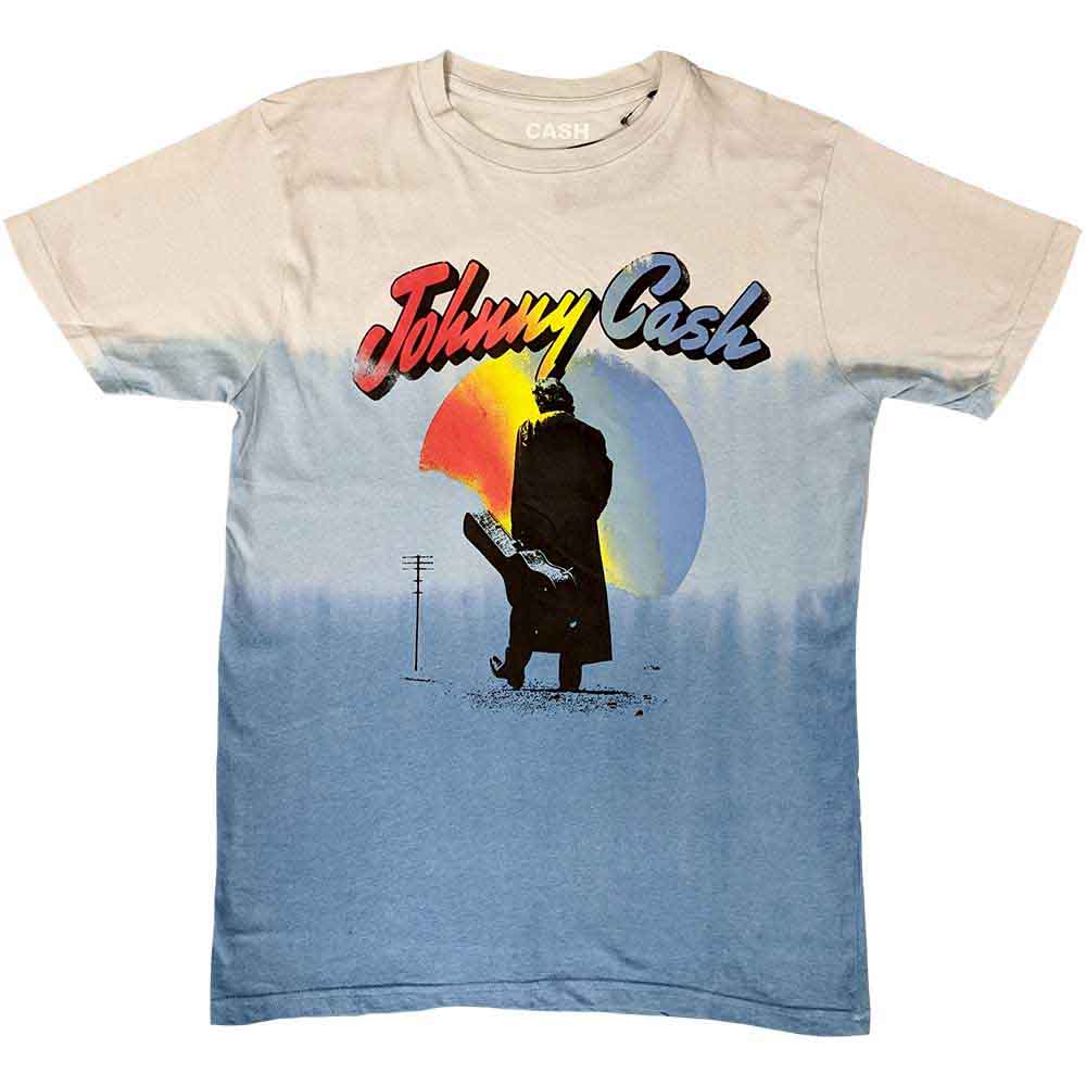 Johnny Cash Walking Guitar [T-Shirt] - Rock Band Apparel
