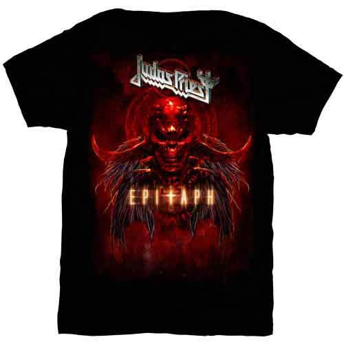 Judas Priest Epitaph Red Horns [T-Shirt] - Rock Band Apparel