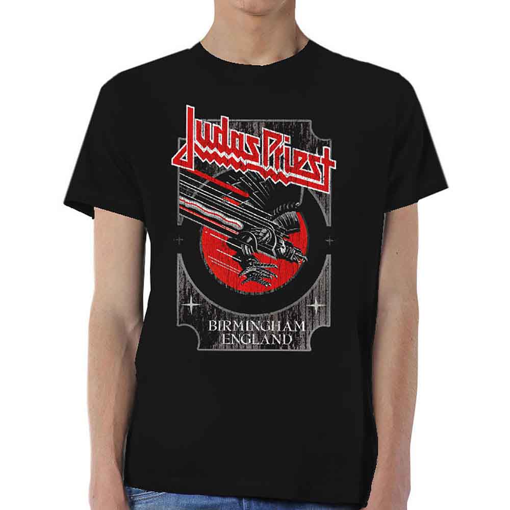 Judas Priest Silver and Red Vengeance [T-Shirt] Black