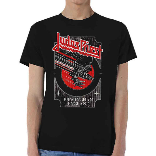 Judas Priest Silver and Red Vengeance [T-Shirt] Black