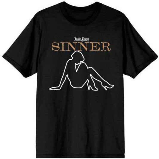 Judas Priest Sin After Sin Sinner Slogan Lady [T-Shirt] - Rock Band Apparel