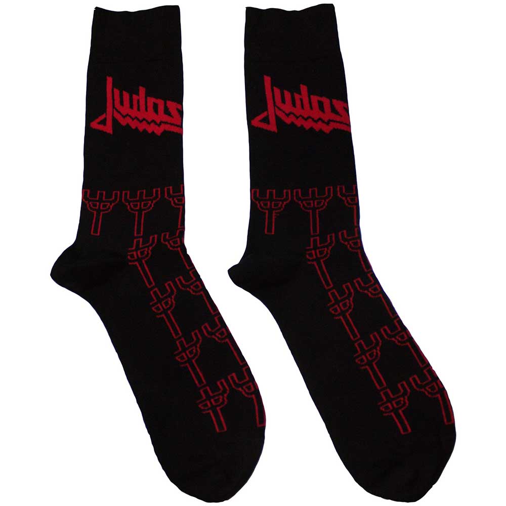 Judas Priest Trident Pattern [Socks] - Rock Band Apparel