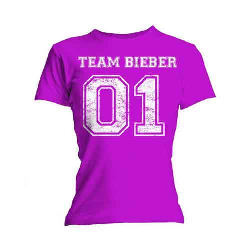 Justin Bieber Team Bieber [T-Shirt] Pink